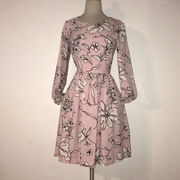 open lace back dress Closet London Blush High-Low Wrap Dress